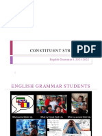 UNIT 3 - Constituent Structure