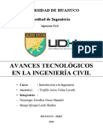 Avances Tecnológicos en La Ingeniería Civil