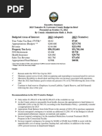 2023 St. Lawrence County Budget in Brief Executive Summary