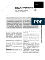 Nedd4-Binding Protein 1 and TNFAIP3-Interacting Protein 1 Control MHC-1 Display in Neuroblastoma