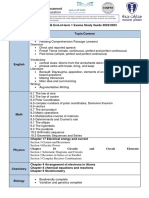 Grade 12 A&B Term 1 Study Guide