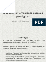 O Debate Contemporâneo Sobre Os Paradigmas: Alda Judith Alves-Mazzotti