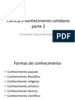 Formas de conhecimento e a relação entre ciência e religião