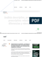 Análisis Descriptivo, Predictivo y Prescriptivo Relaciones, Diferencias y Relevancia - Tatic - From Data To Value