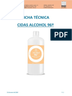 Alcochol Cidas FICHA TECNICA CIDAS