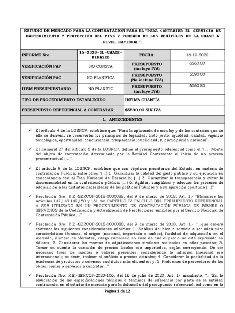Estudio Del Mercado | PDF | Presupuesto | Microeconomía