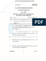 MPC 001 Previous Year Question Papers
