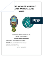 Universidad Mayor de San Andrés Facultad de Ingeniería Curso Basico