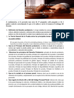 Preguntas Derecho Probatorio 1