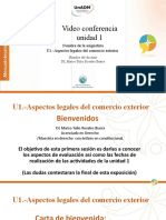 U1 Presentacion Video Conferencia Aspectos Legales Del Comercio Exterior