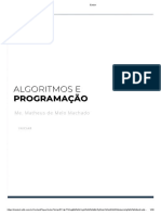 Algoritmos e Programação Capitulo 4