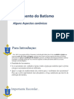 Aula 3 - Aspectos Canônicos Sacramento do Batismo (Pe. Everton Fernandes Moraes)