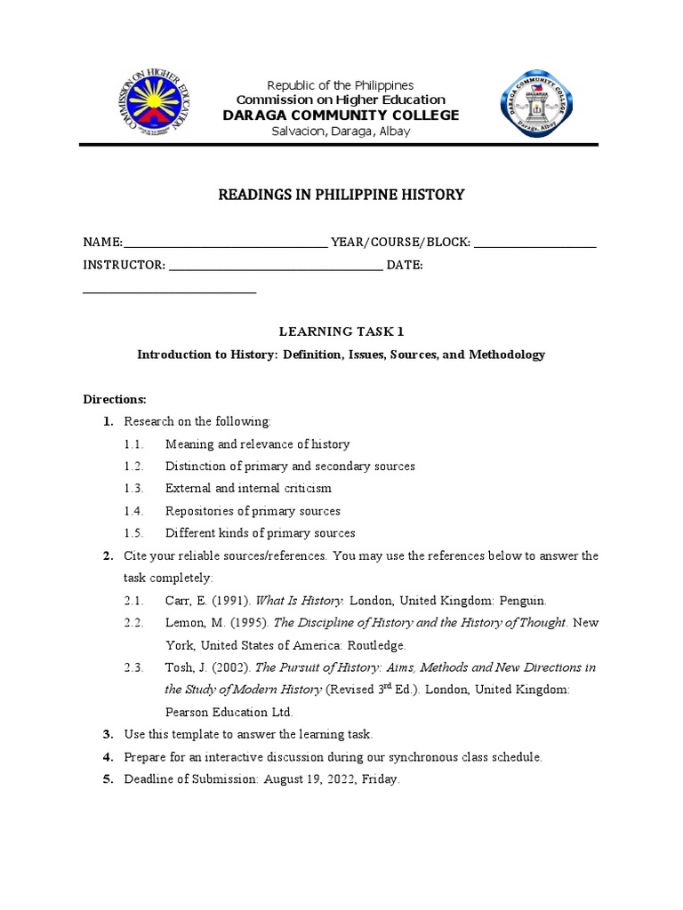 Learning Task 1 | PDF