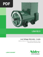 Low Voltage Alternator - 4 Pole: 1860 To 2750 kVA - 50 HZ / 2230 To 3400 kVA - 60 HZ Electrical and Mechanical Data