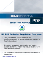 US EPA Emission Regulation Overview