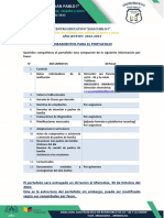 Lineamientos para Portafolio Docente