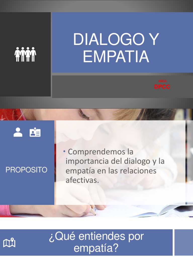 Diálogo y Empatía en Niños | PDF | Empatía | Las emociones