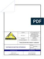 Canalizacion para Conduit y Cableado SGC-PR-001-REV01