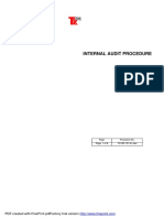 TK-QP-101-A1 Internal Audit Procedure