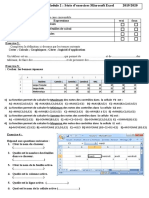 2 - Serie D'exercices Excel
