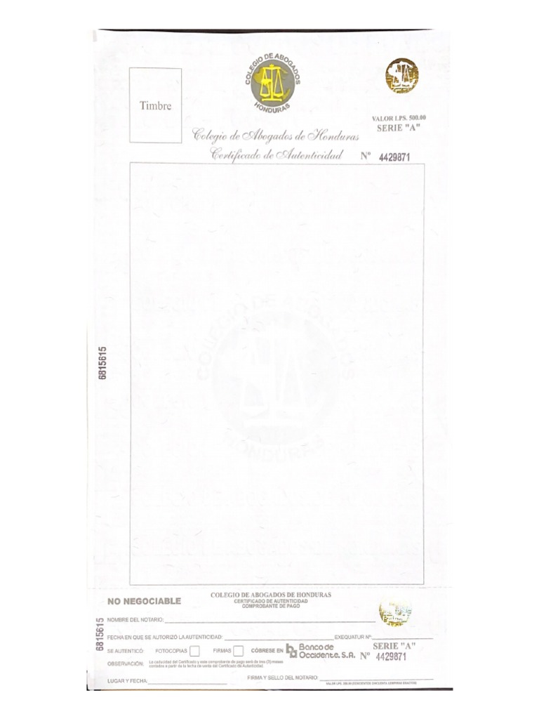 Certificado De Autenticidad P 1 Pdf