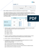 Determinação da massa, volume e número de moléculas de uma gota de água