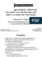 Short Range Wireless - Where We Are, What's On The Horizon, and What's in Store For The Future