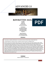 Advanced Dark Heresy - Rewritten Rules