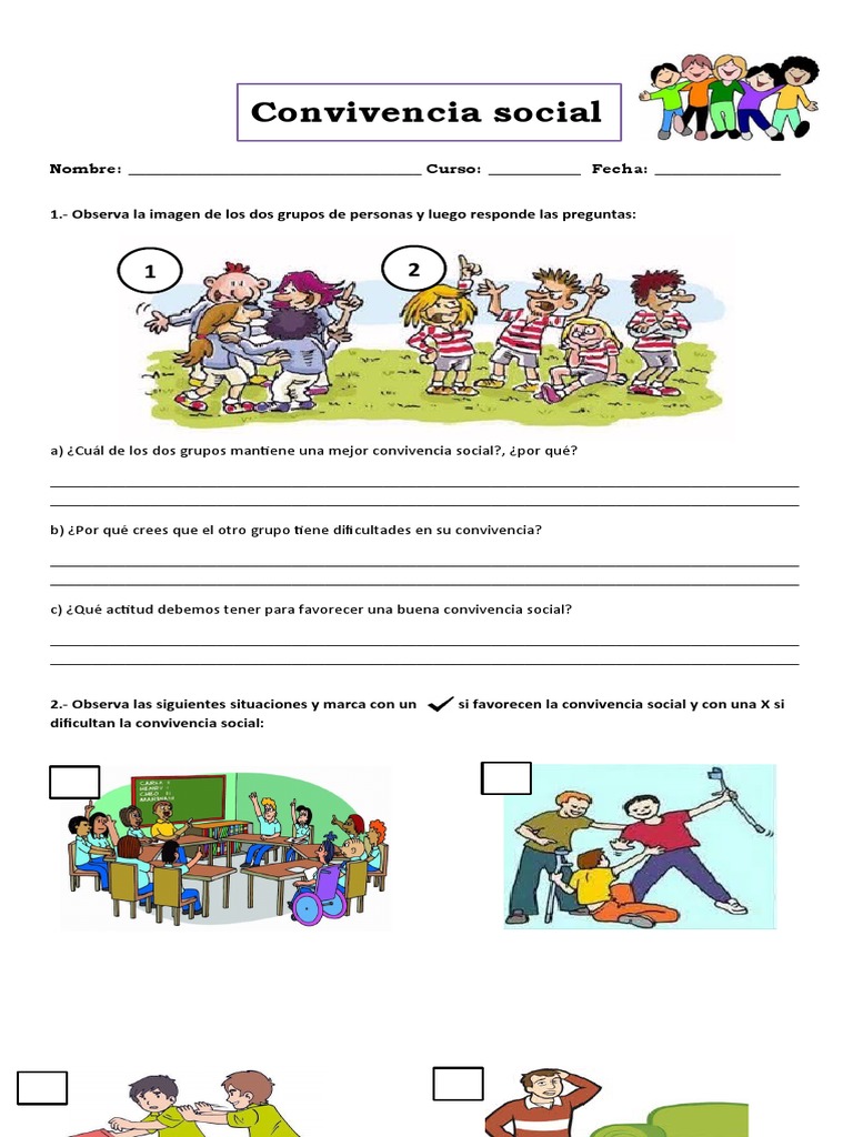 Comparto Guía Convivencia Social 4 Basico Con Usted Pdf