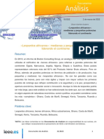 Garrido Guijarro O. 2022. Leopardos Africanos. Medianas y Pequen As Potencias Liderando El Continente