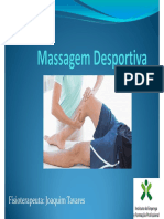 Massagem Desportiva - Beneficios, indicações e contra-indicações. Deslizamento, amassamento e percussão