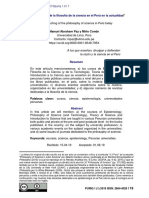 La Enseñanza de La Filosofía de La Ciencia en El Perú en La Actualida