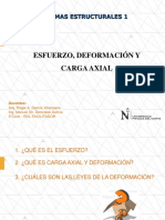 Esfuerzo, Deformación y Carga Axial - SEMANA 13