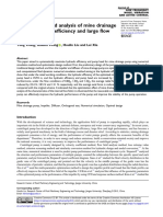 Optimization and Analysis of Mine Drainage Pump With High Ef Ficiency and Large Ow