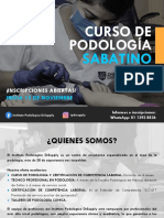 Curso Podología Sabatino Certificación