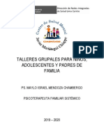 Caratula de Talleres Grupales (N, A y PP - FF.)