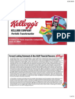Kellogg Portfolio Transition Announcement Print Slides