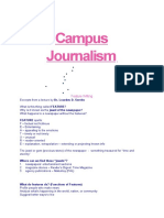 Irene Bakisan's Guide to Campus Journalism