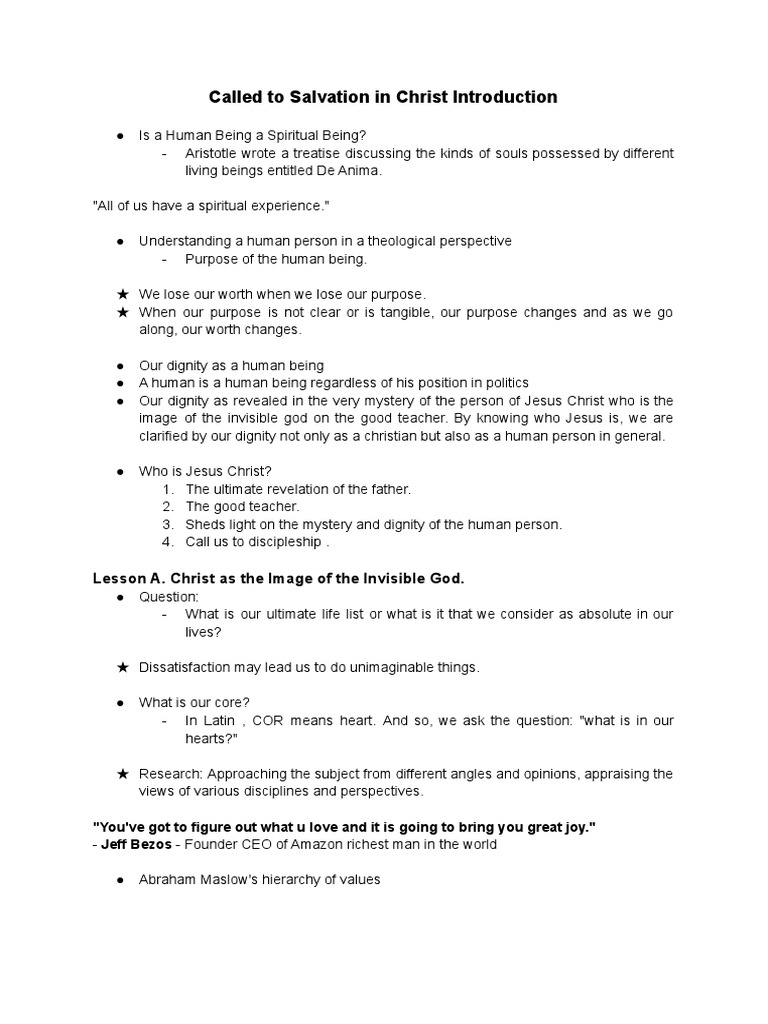 Understanding Salvation in Christ | PDF | Jesus | Gospel Of Matthew