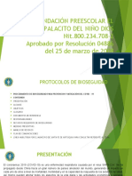 Protocolos bioseguridad preescolar