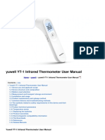 Yt 1 Infrared Thermometer Manual