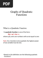 Graphing Quadratics