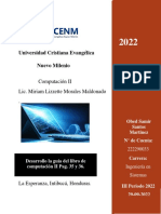 Universidad Cristiana Evangélica Nuevo Milenio: Computación II Lic. Miriam Lizzette Morales Maldonado