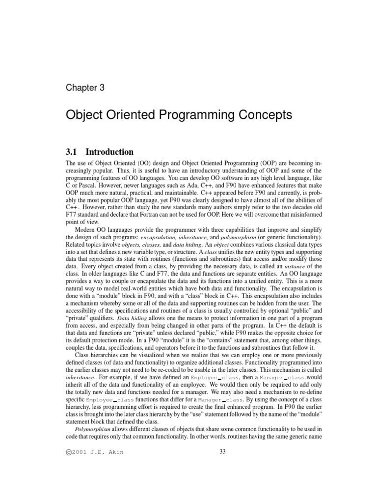 Object Oriented Programming Concepts: Inheritance. For Example, If We ...