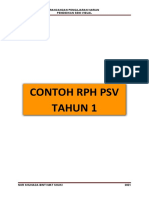 Contoh Format RPH PSV 28 Oktober 2021