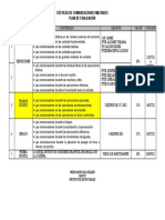 PLAN EVAL. Tacticas de Comunicaciones Militares