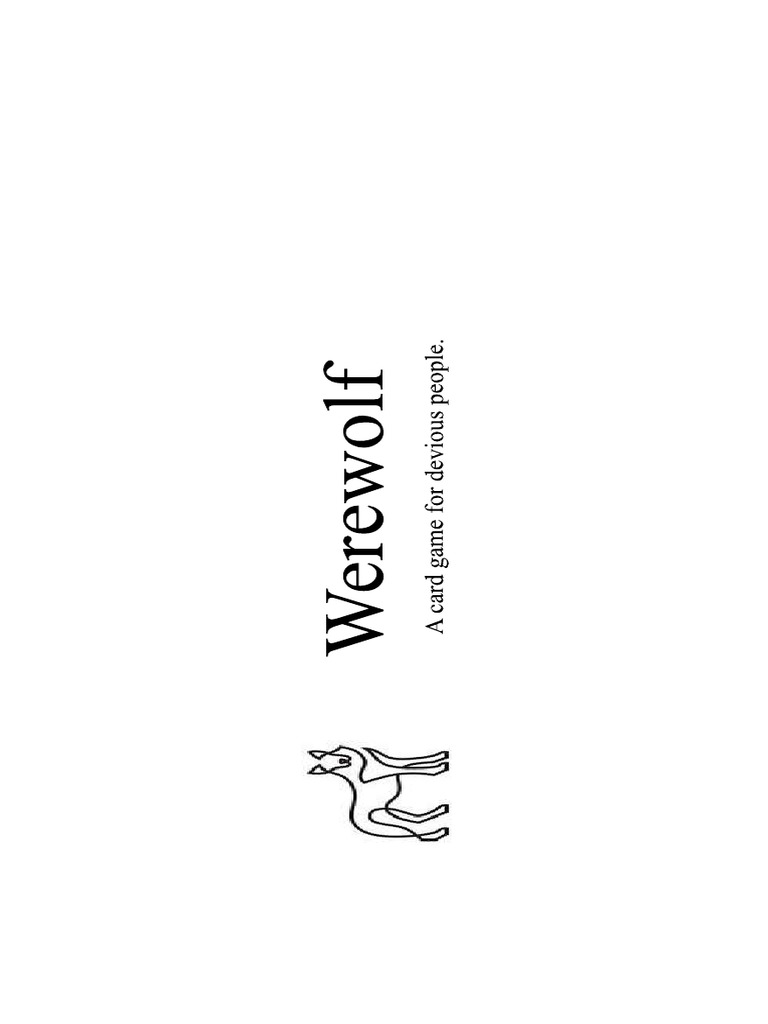 Werewolf Cards | PDF