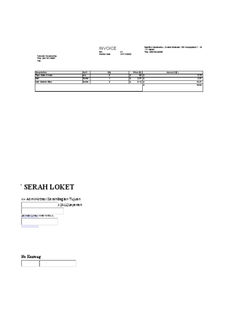 Invoice 01 | PDF