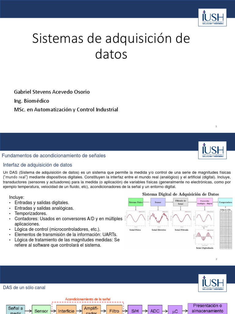 Sistemas de Adquisición de Datos Clase3 PDF Amplificador