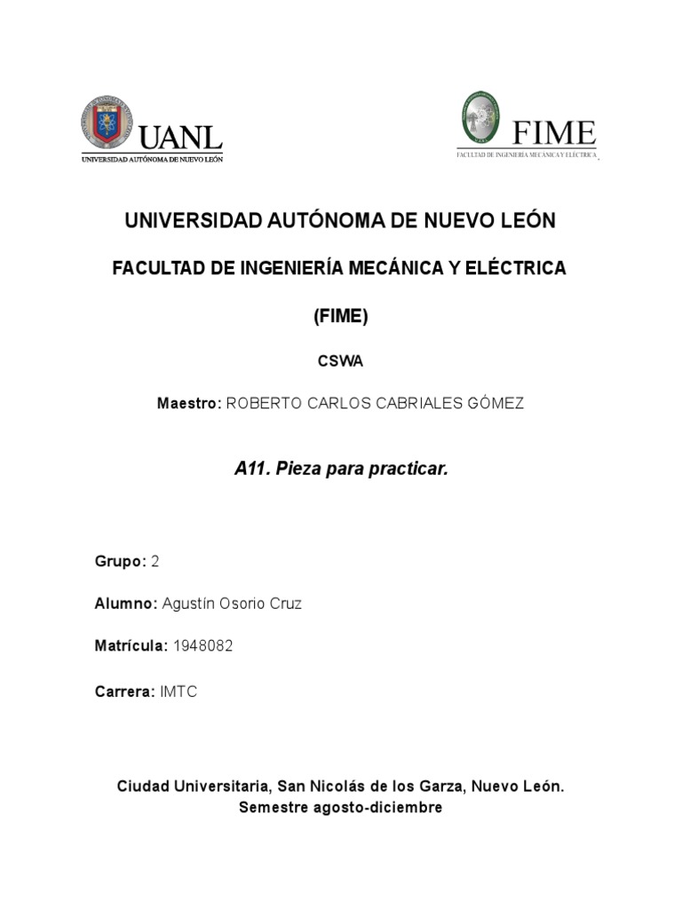 Logo de FIME en Proyecto CSWA | PDF